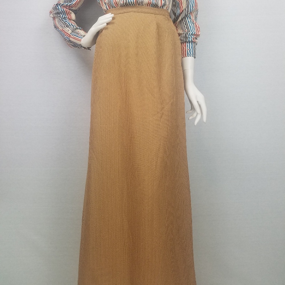 Vintage houndstooth maxi skirt - Picture 4 of 5